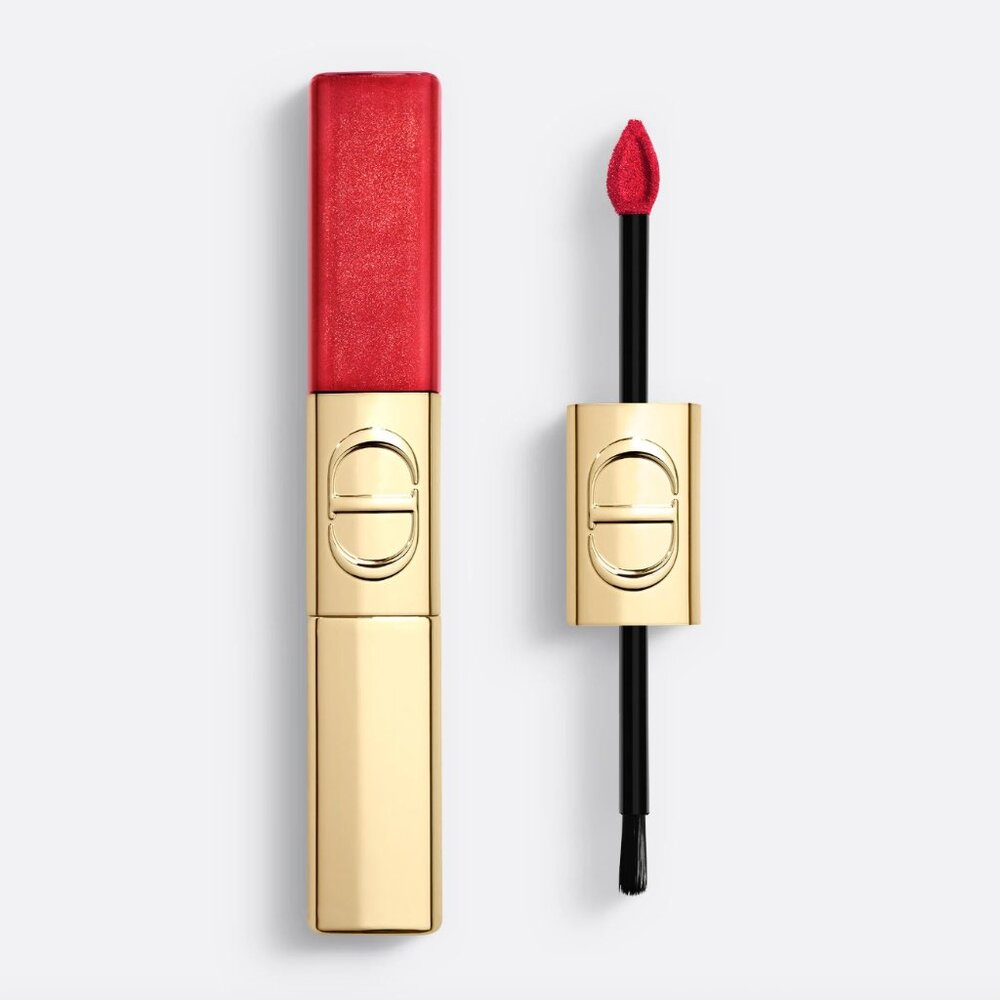 NEW Limited Edition Rouge Dior Liquid Sequin Duo Lipstick 999 Red